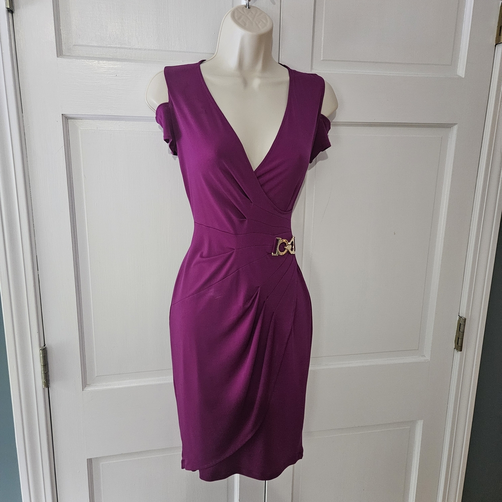 Cache Purple Mini Dress
